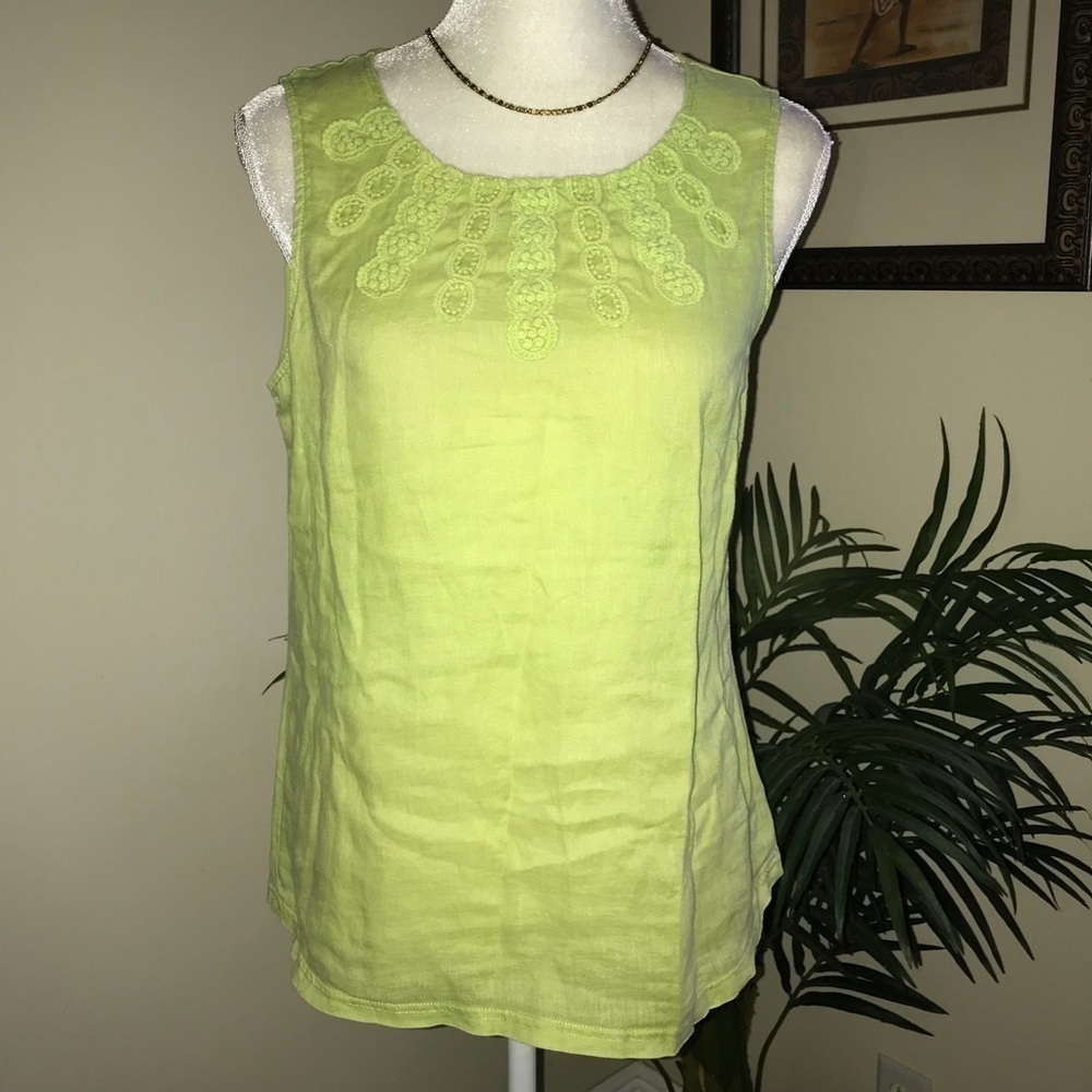 Coldwater Creek Linen / Cotton Sleeveless Top M